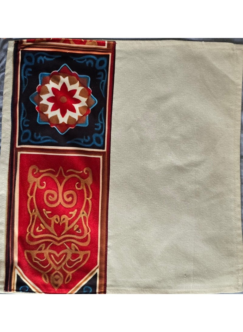 i diD Luxury Ramadan  with Khayamya Living Room Set - 14-Piece Traditional Sofa Cover & Decor Kit - Image 3